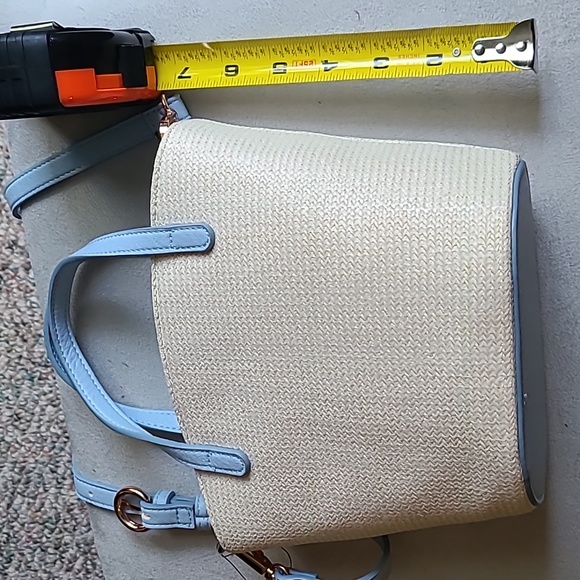 LAUREN CONRAD WOMEN'S BLUE & CREAM PURSE - Picture 9 of 16